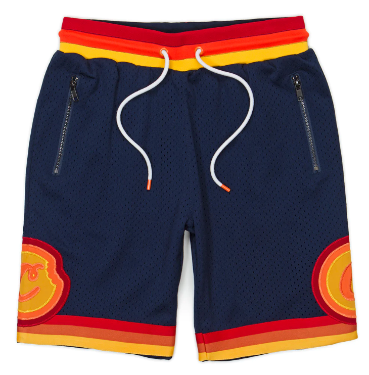 PUTTIN IN WORK MESH ZIPPER POCKETS SHORT NAVY