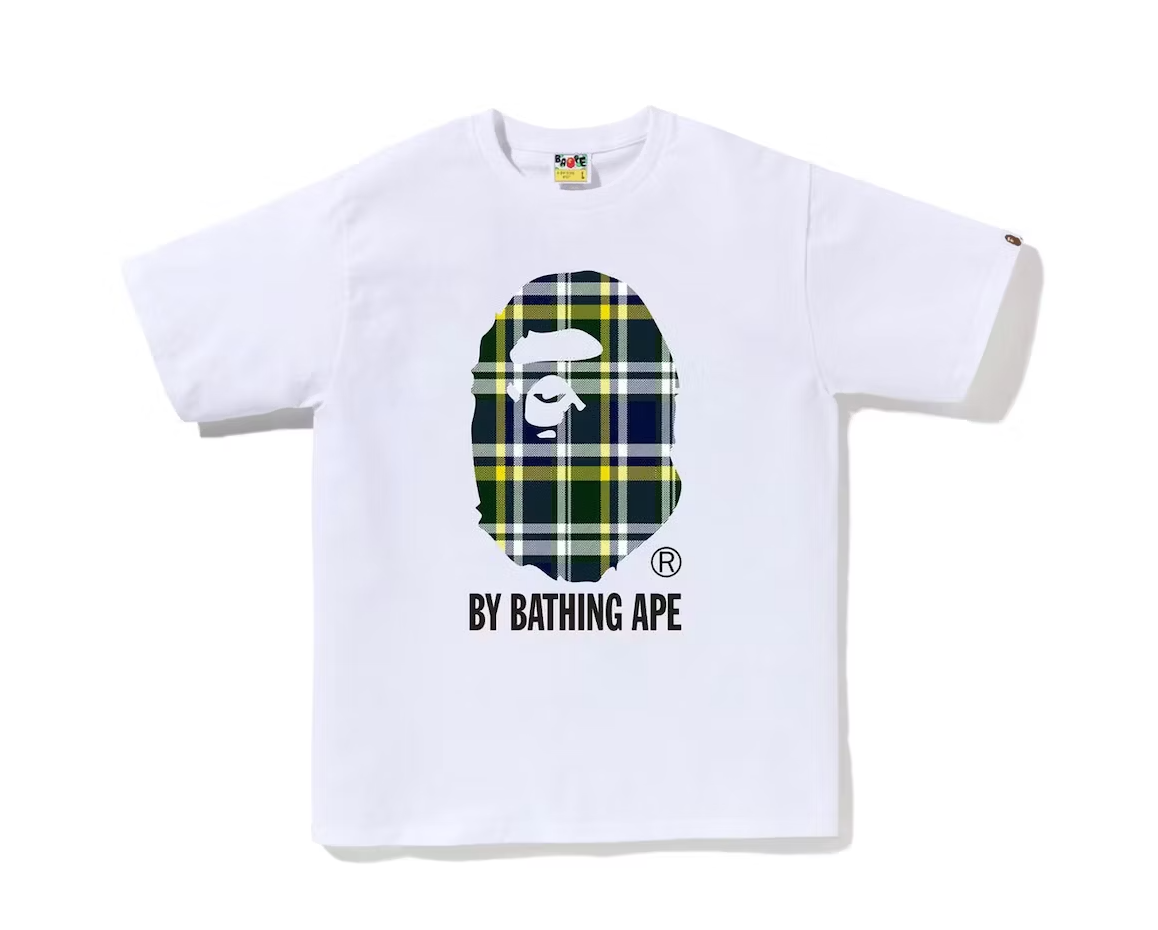 BAPE Check By Bathing Ape Tee (SS23) White Green