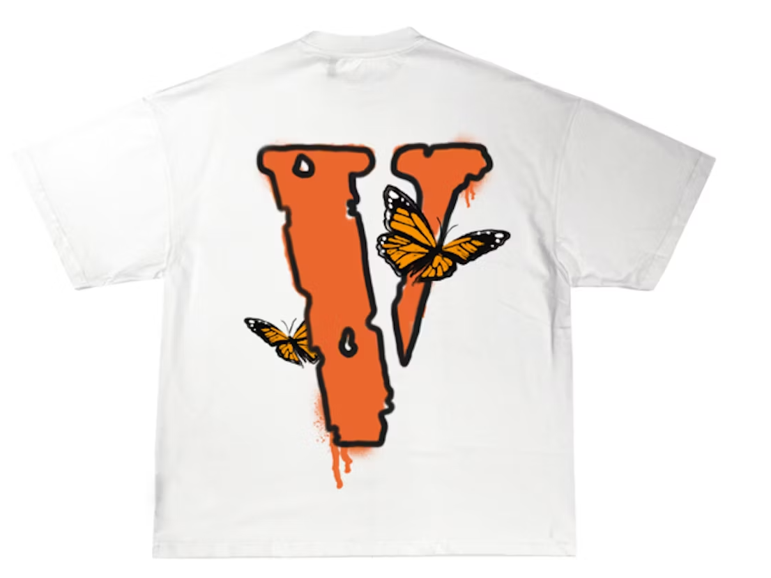Juice Wrld x Vlone Butterfly T-shirt White