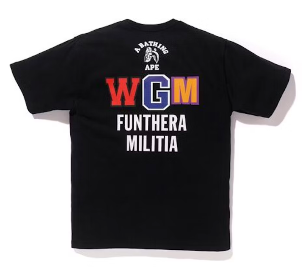 BAPE Tiger Shark Funthera Militia Tee Black