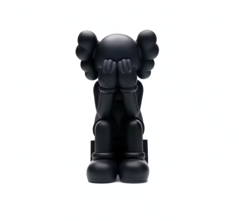 KAWS Passing Through Open Edition Vinyl Figure Black