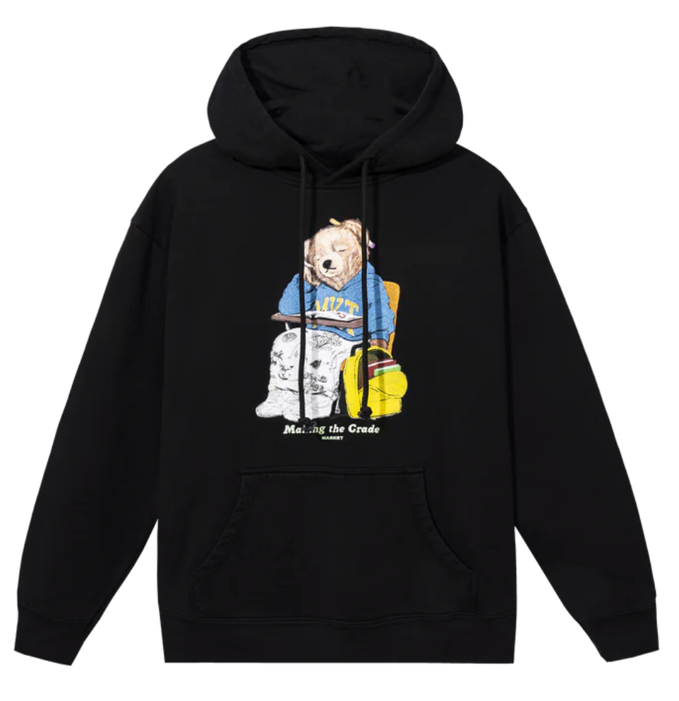 MAKING THE GRADE BEAR PULLOVER HOODIE