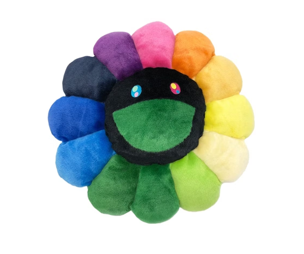 Takashi Murakami Flower Plush 30CM Rainbow/Black (1069)