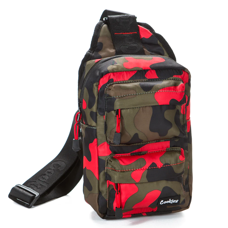 COOKIES SMELL PROOF RACK PACK OVER THE SHOULDER SLING BAG Doused