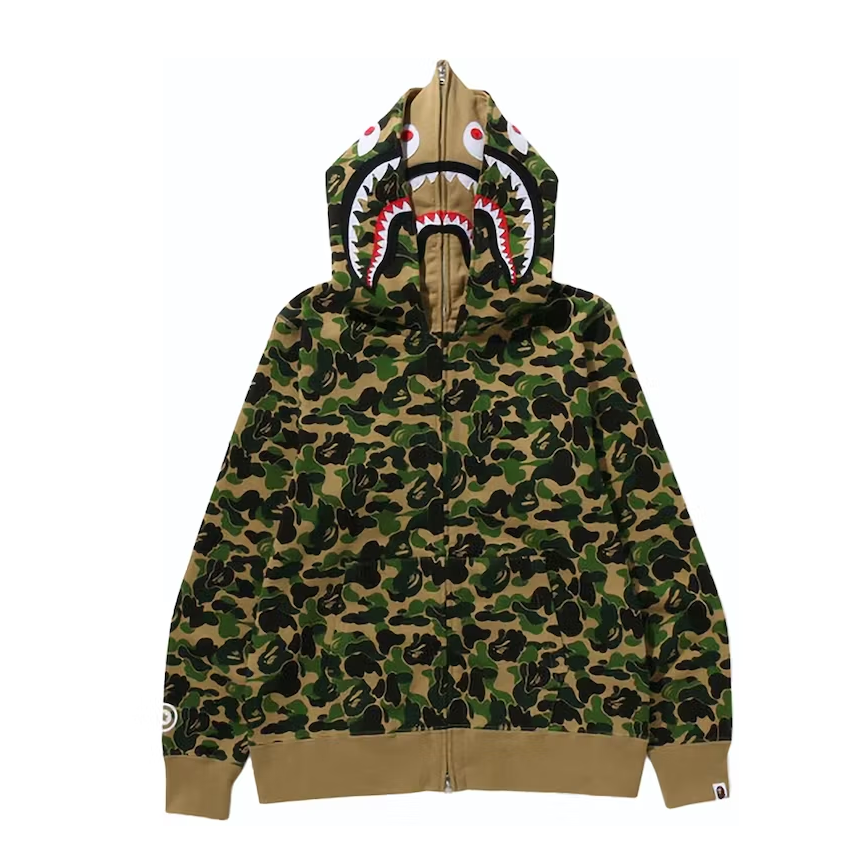 Bape double shark hoodie hotsell