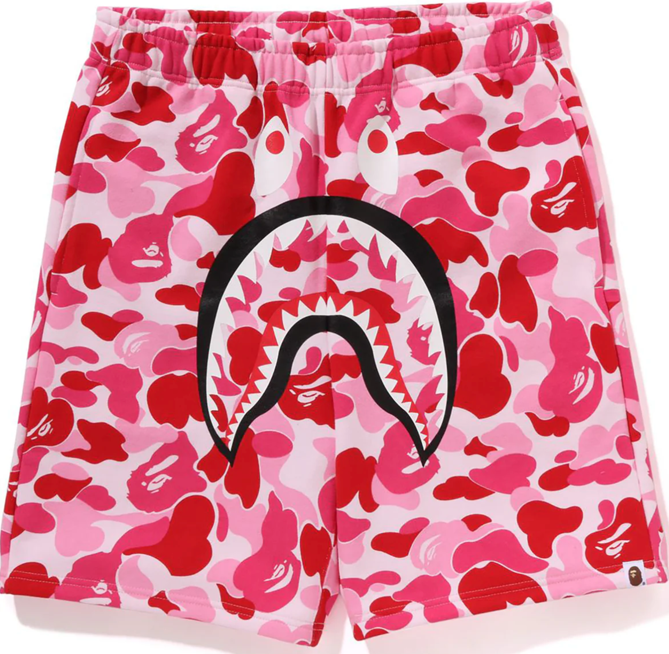 ABC CAMO SHARK SWEAT SHORTS MENS PINK Doused
