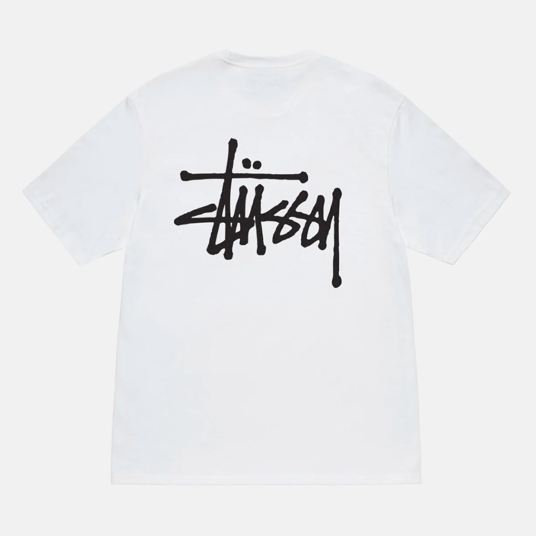 BASIC STÜSSY TEE- WHITE – Doused BASIC STÜSSY TEE- WHITE – Doused