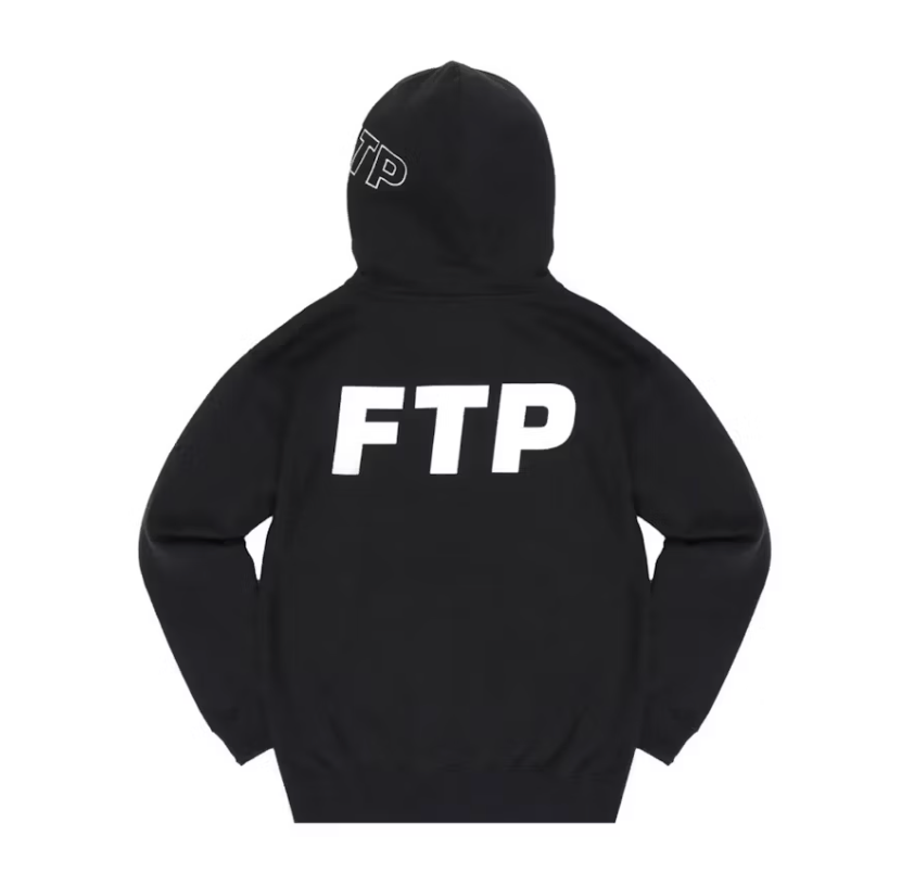 FTP Thrasher Logo Pullover Hoodie Black