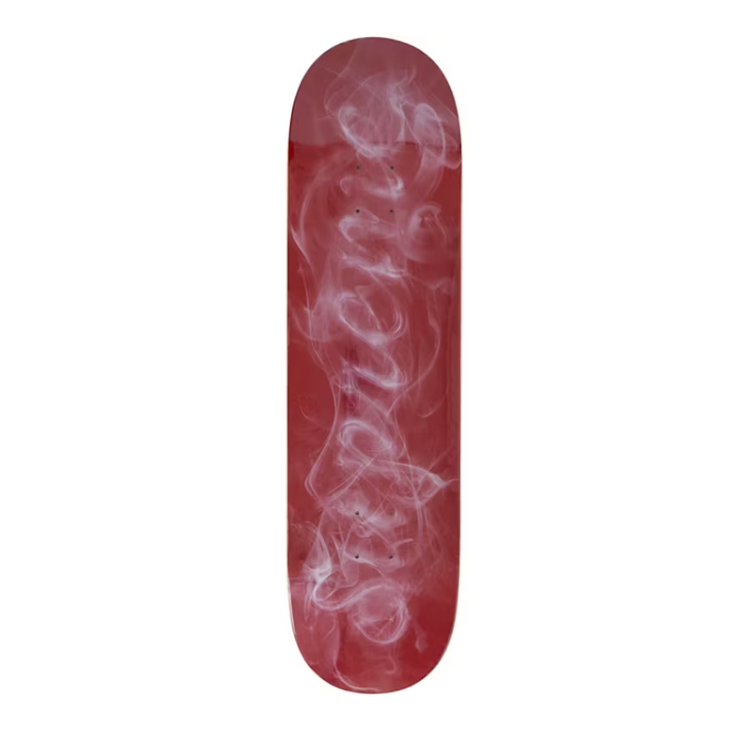 Supreme Smoke Skateboard Deck Red