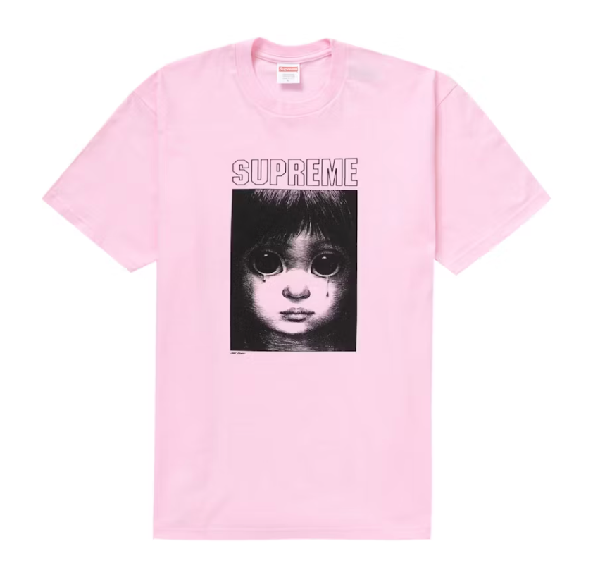 Supreme Margaret Keane Teardrop Tee Light Pink