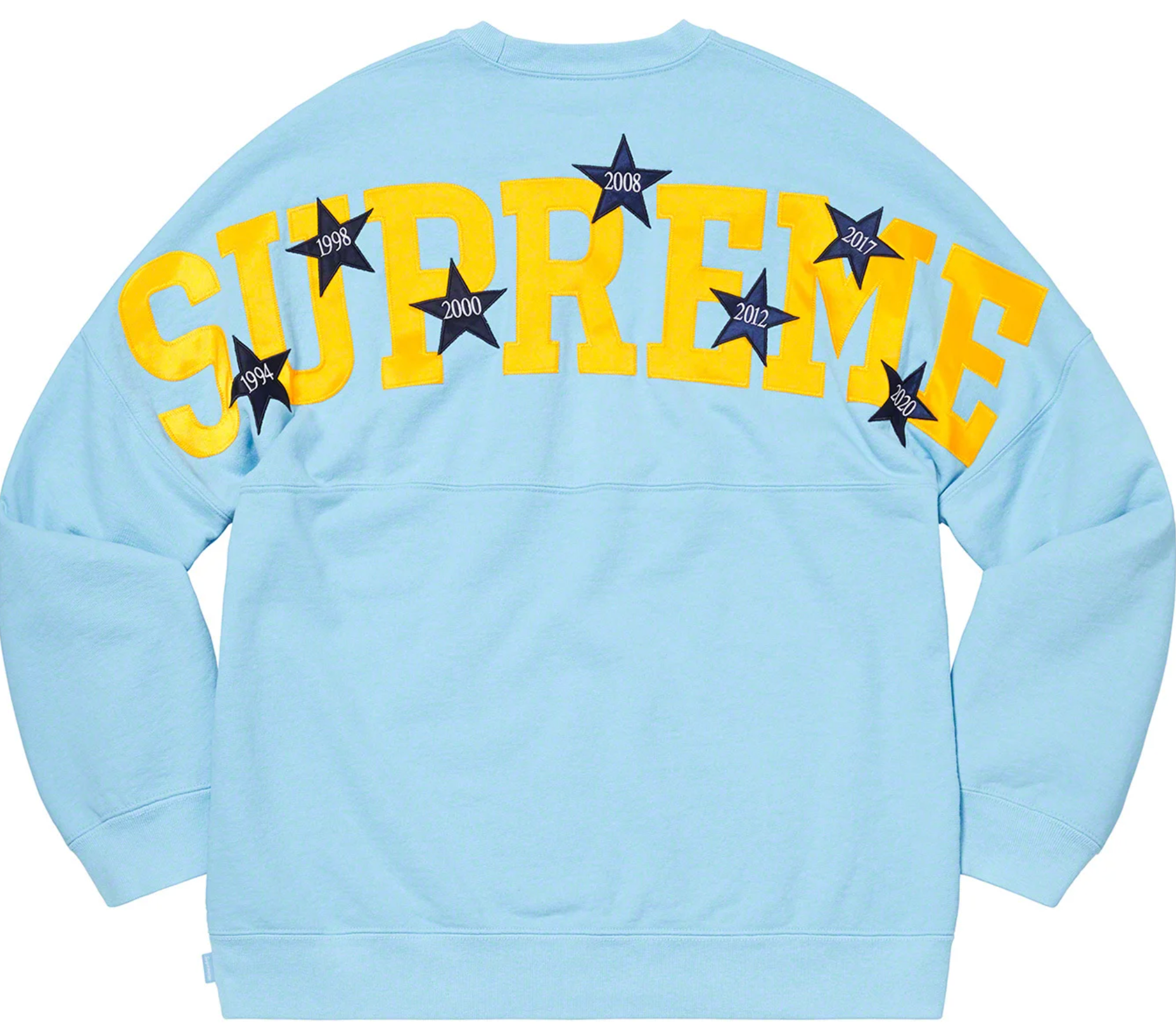 Supreme Stars Crewneck Ice Blue – Doused