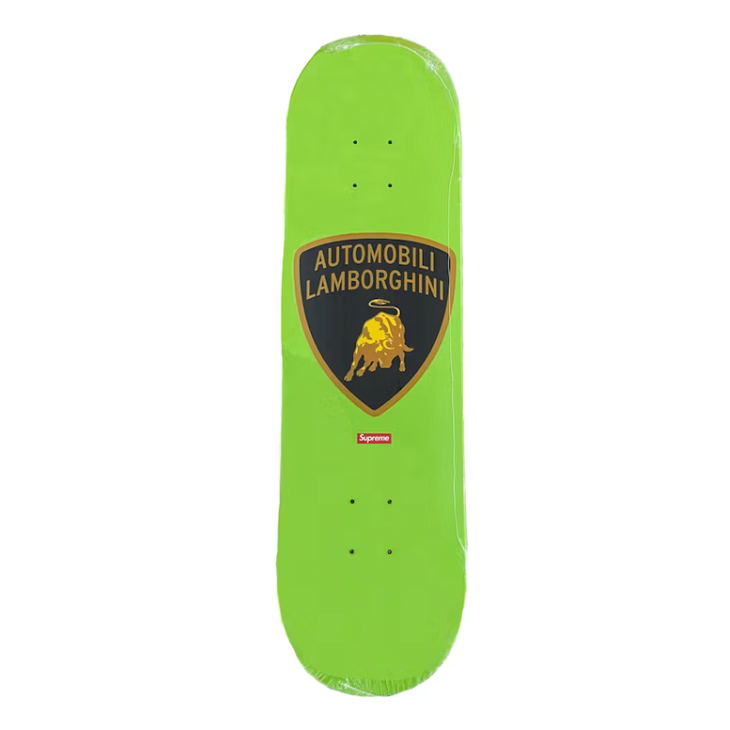 Supreme Automobili Lamborghini Skateboard Deck Lime
