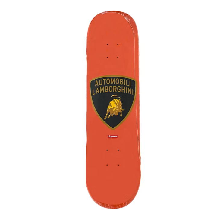 Supreme Automobili Lamborghini Skateboard Deck Orange