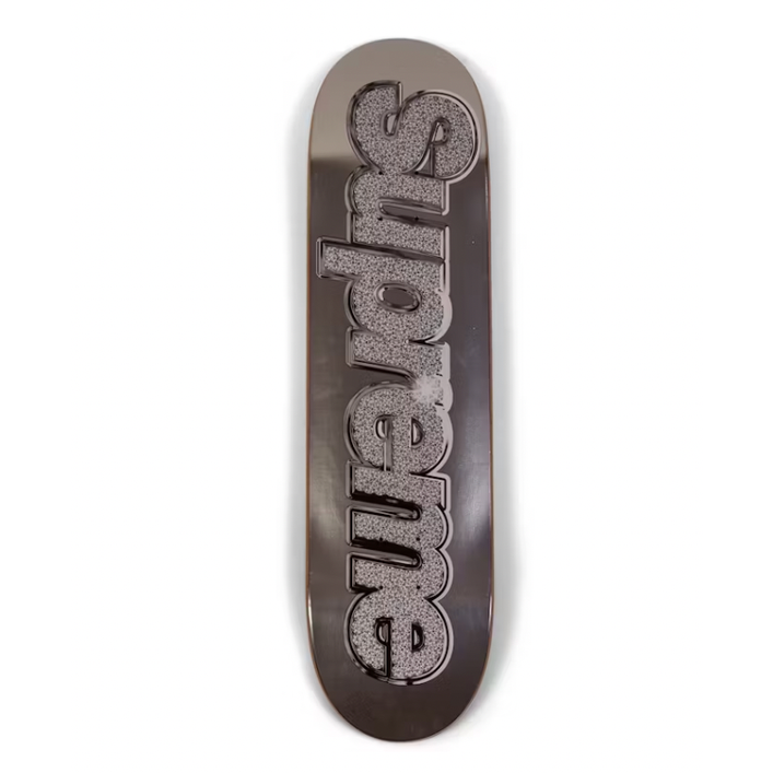 Supreme Bling Skateboard Skateboard Deck Silver