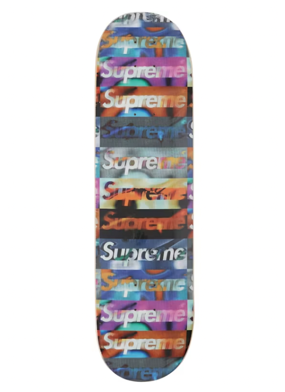 Supreme Distorted Logo Skateboard Deck Black