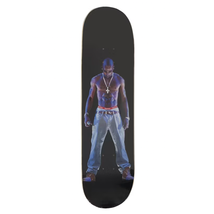 Supreme Tupac Hologram Skateboard Deck Black