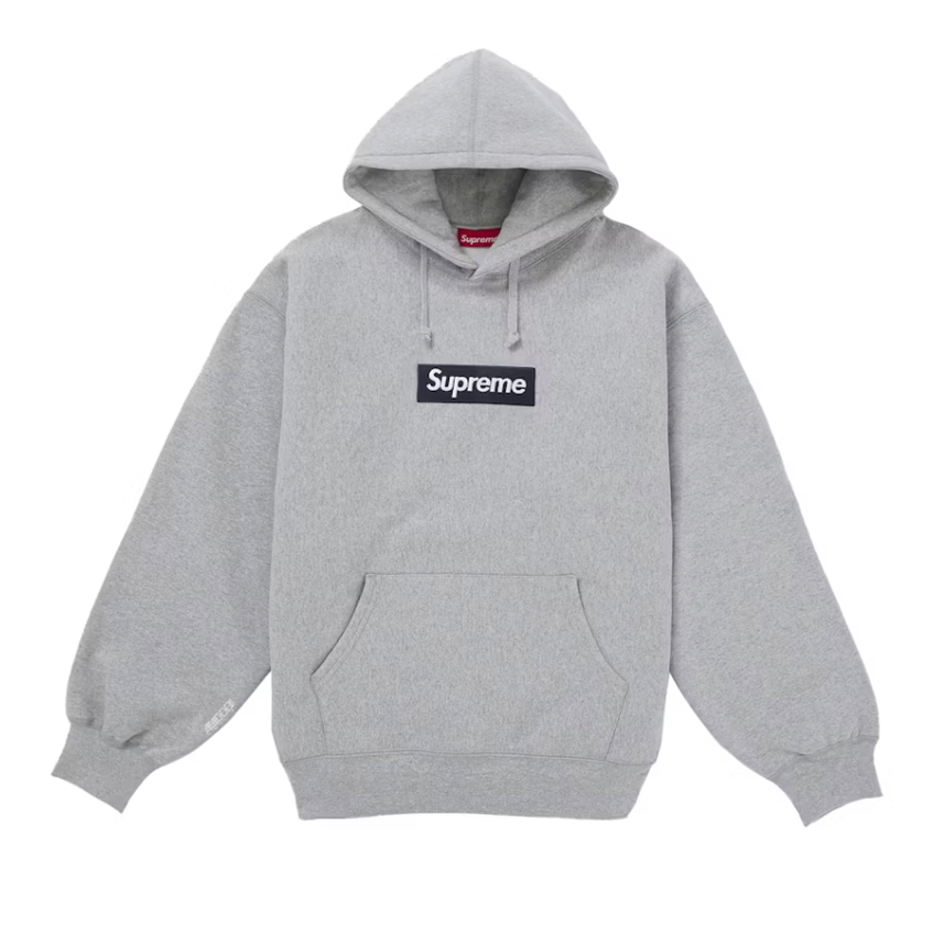 Supreme Box Logo Hooded Sweatshirt (FW25) Heather Grey – Doused