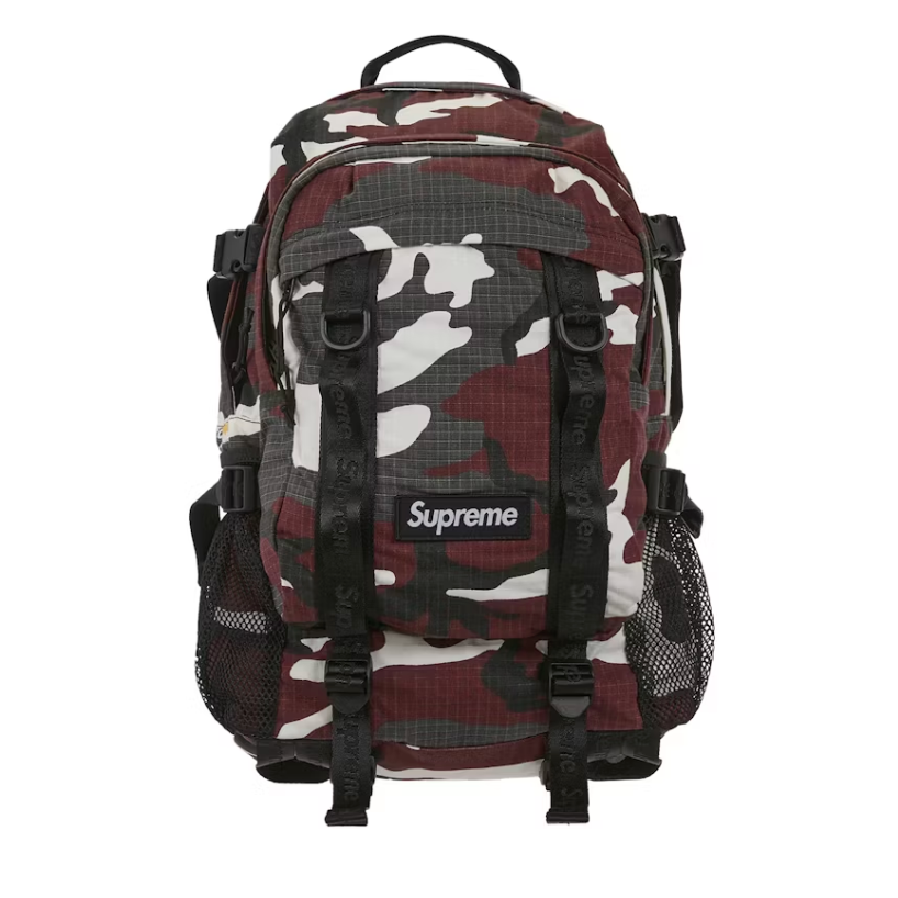 Supreme Logo Backpack (SS26) Red Camo