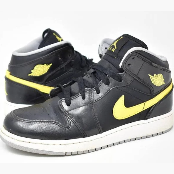 Jordan aj1 mid black and yellow shop
