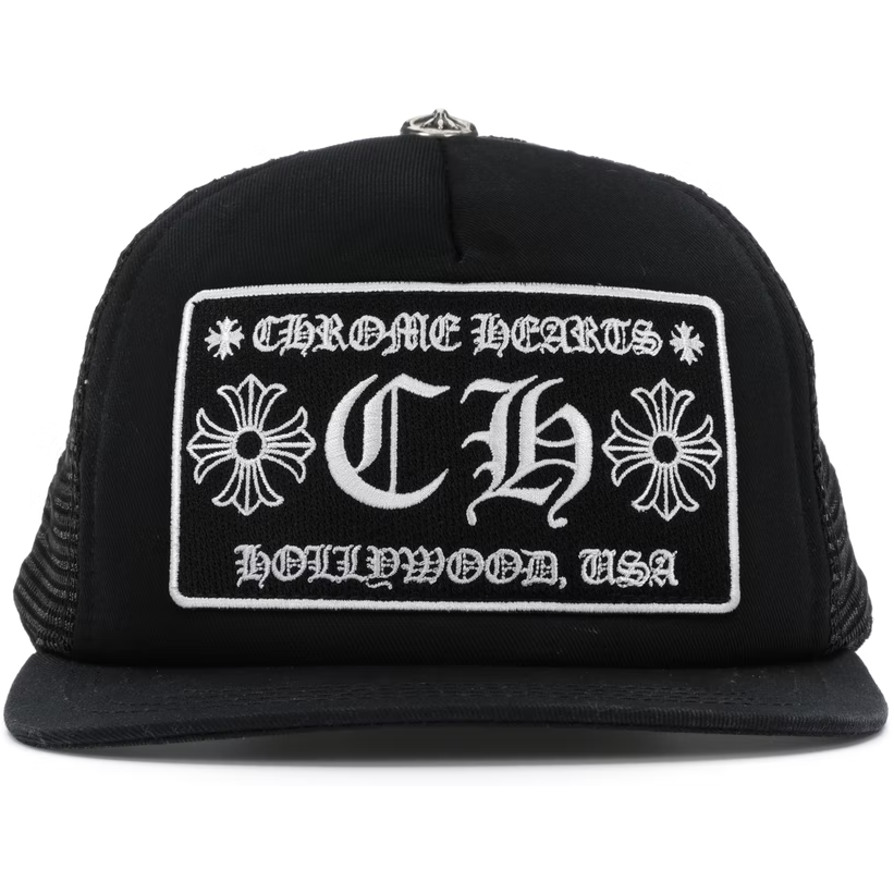 Chrome Hearts CH Las Vegas Trucker Hat Black/Black