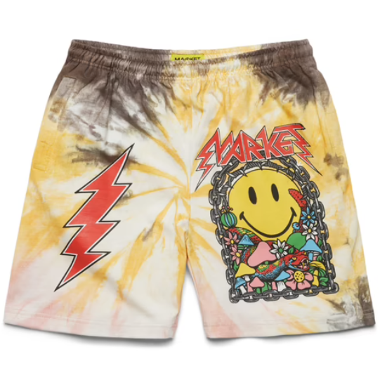 SMILEY® IRON MARKET TIE-DYE SHORTS