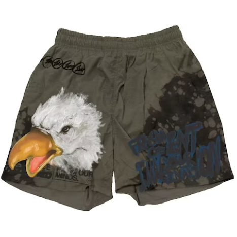 Travis Scott Cactus Jack For Fragment Imagination Shorts Olive