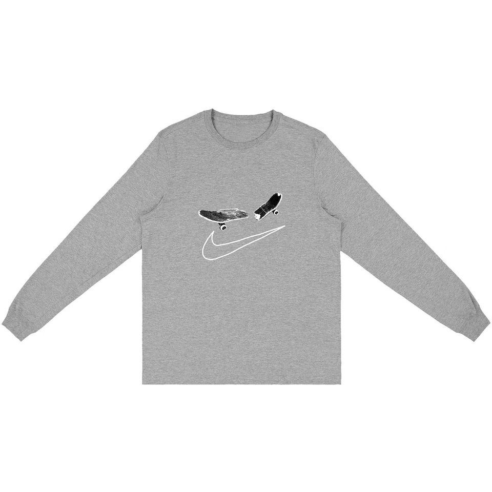 Travis Scott Cactus Jack For Nike SB Longsleeve T-Shirt II Grey