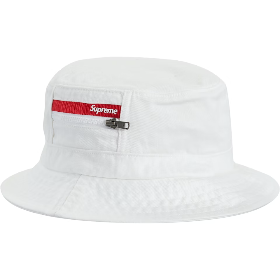 Supreme Zip Pocket Crusher White Doused