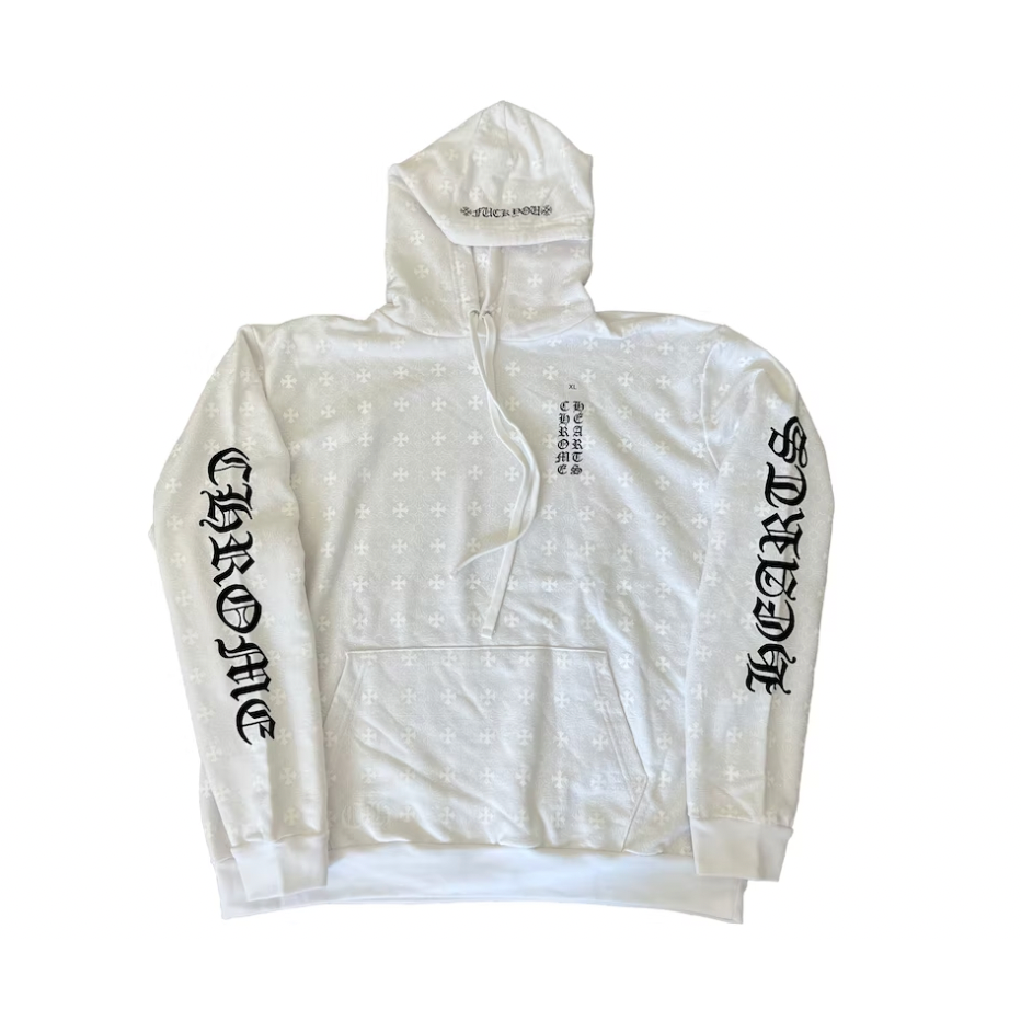 Chrome Hearts Plus Cross Horseshoe Hoodie White