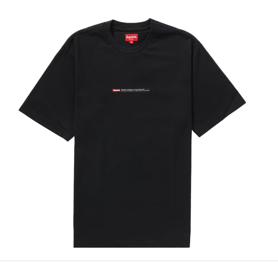 Supreme Property Label S/S Top Black