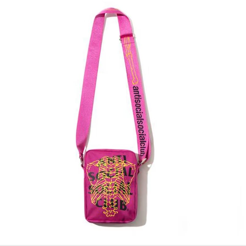 Anti Social Social Club Fracture Side Bag Pink