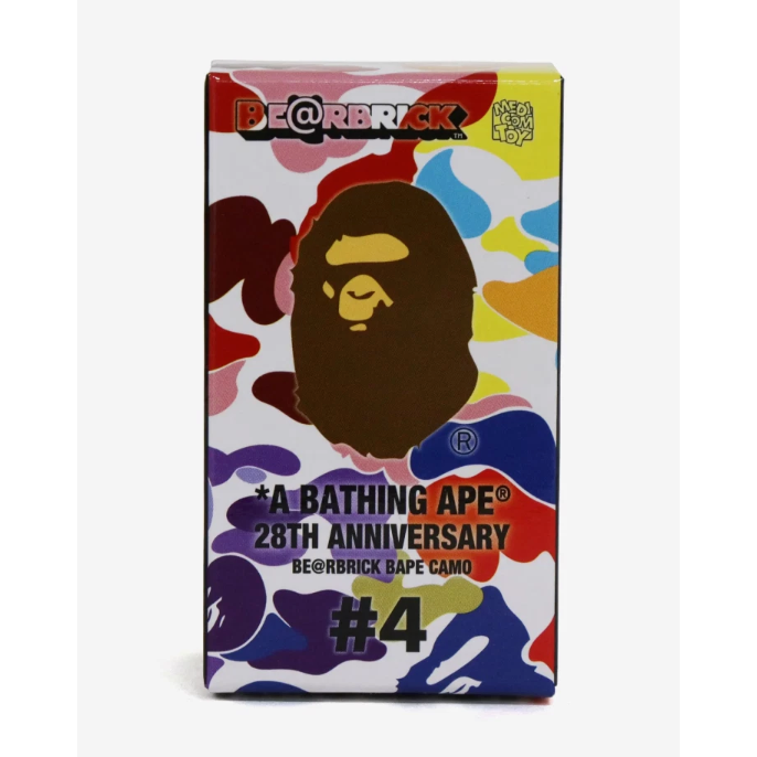 Bearbrick x BAPE 28th Anniversary Camo #4 Sealed Box 100%