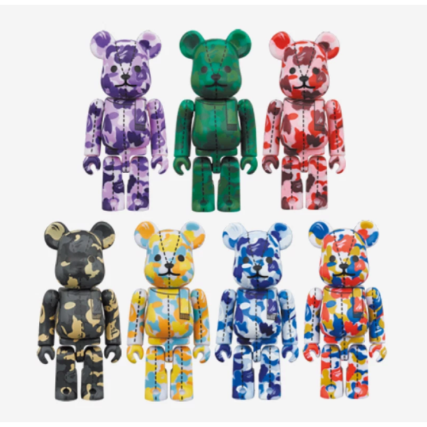 Bearbrick x BAPE 28th Anniversary Camo #4 Sealed Box 100%