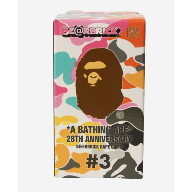 Bearbrick x BAPE 28th Anniversary Camo #3 Sealed Box 100%