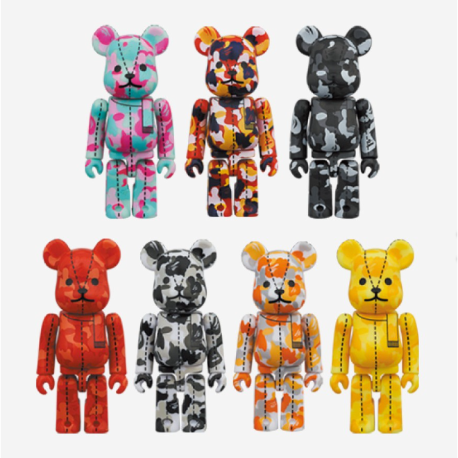 Bearbrick x BAPE 28th Anniversary Camo #3 Sealed Box 100%