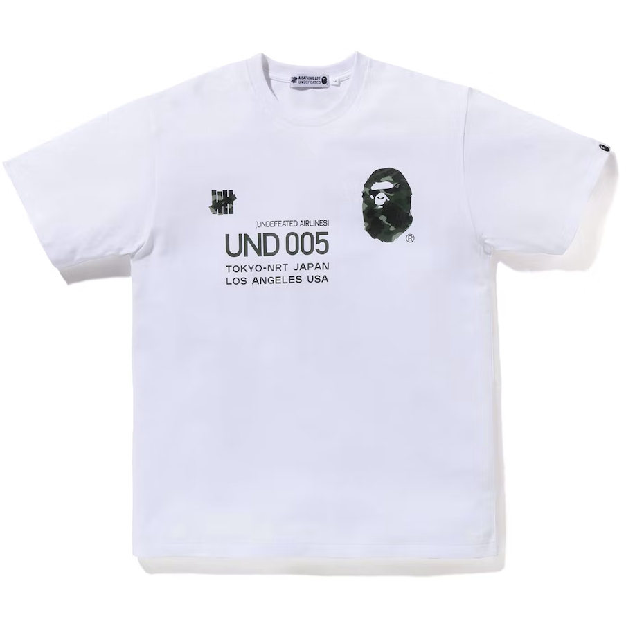 BAPE x Undefeated 005 Tee (FW22) White Green