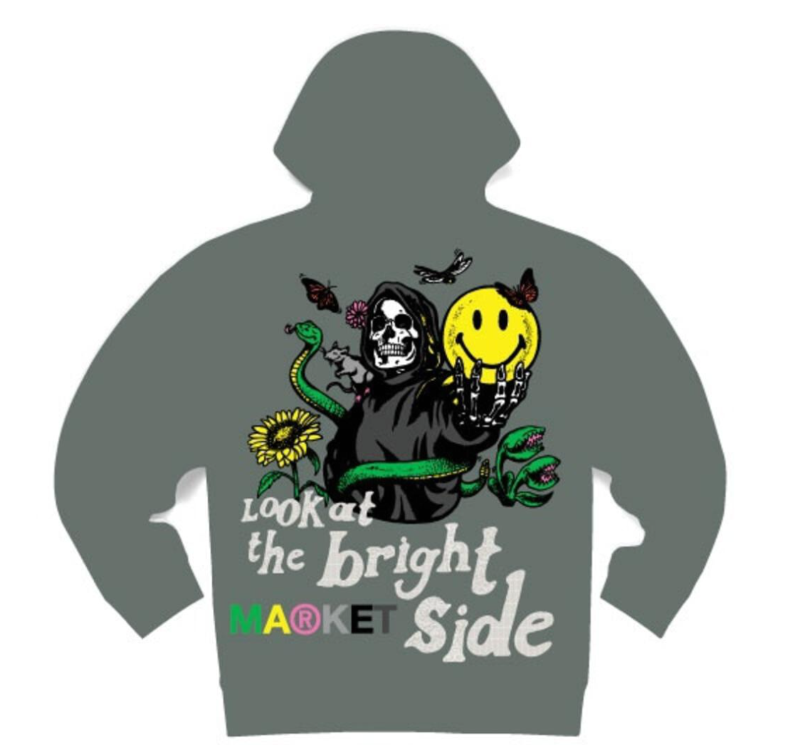 Smiley Look at the Bright Side Hoodie