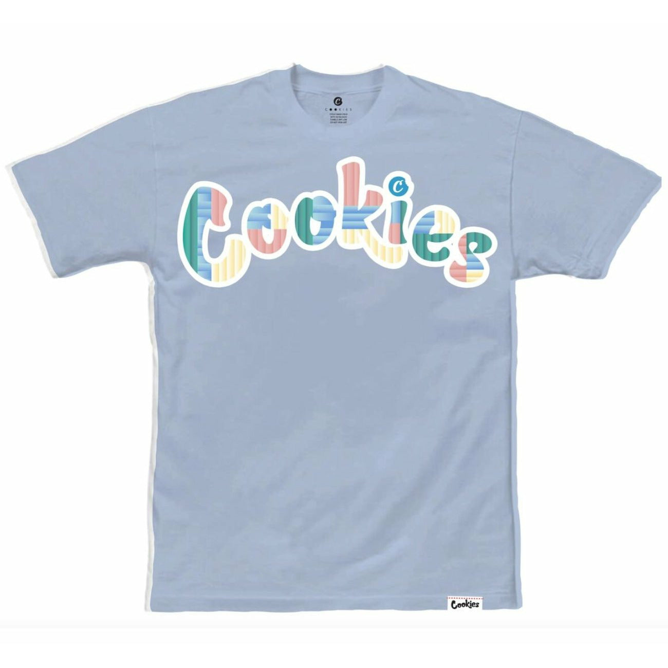 MONTAUK LOGO TEE POWDER BLUE - Dousedshop