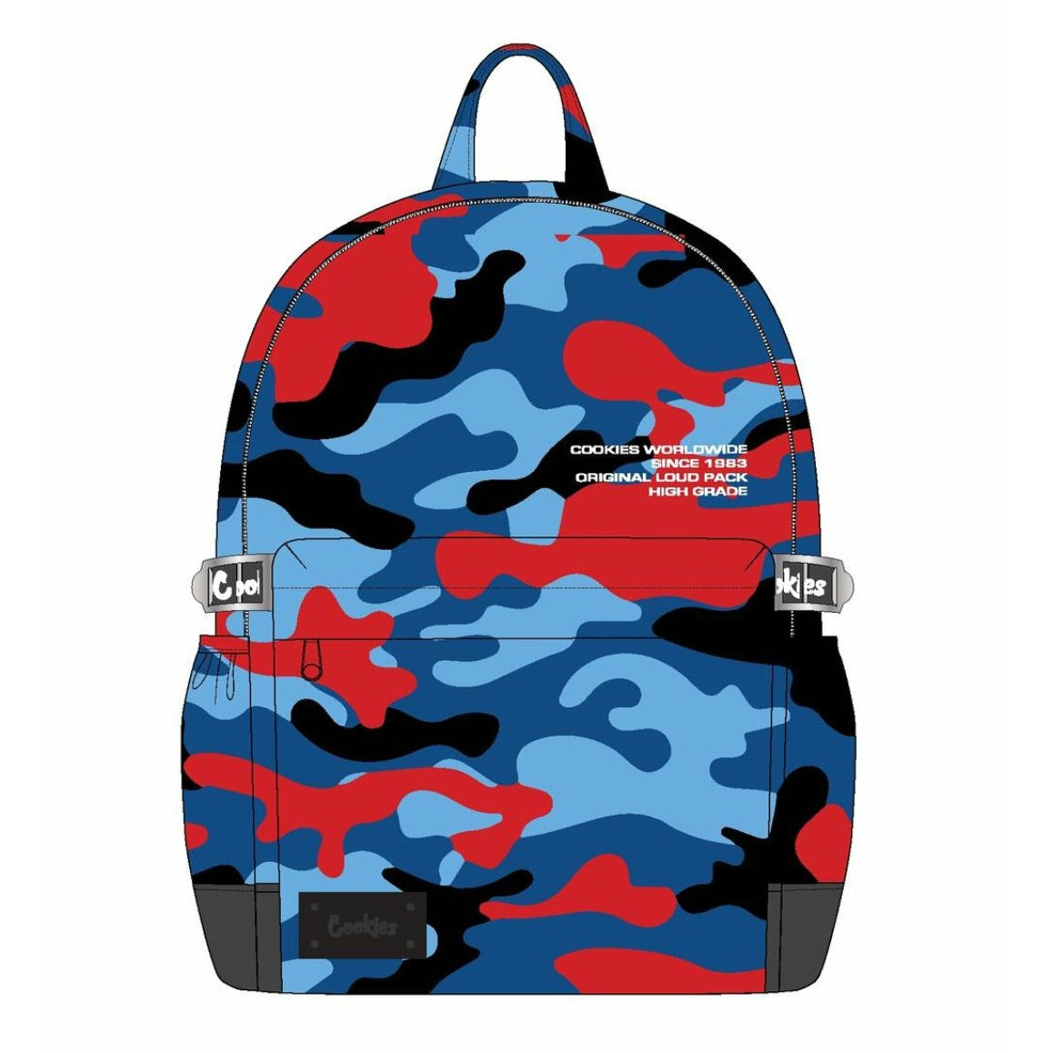 OFF THE GRID SMELL PROOF SMOOTH NYLON BACKPACK BLUE - Dousedshop