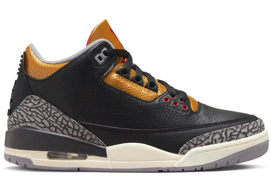 Jordan 3 Retro Black Cement Gold (W)