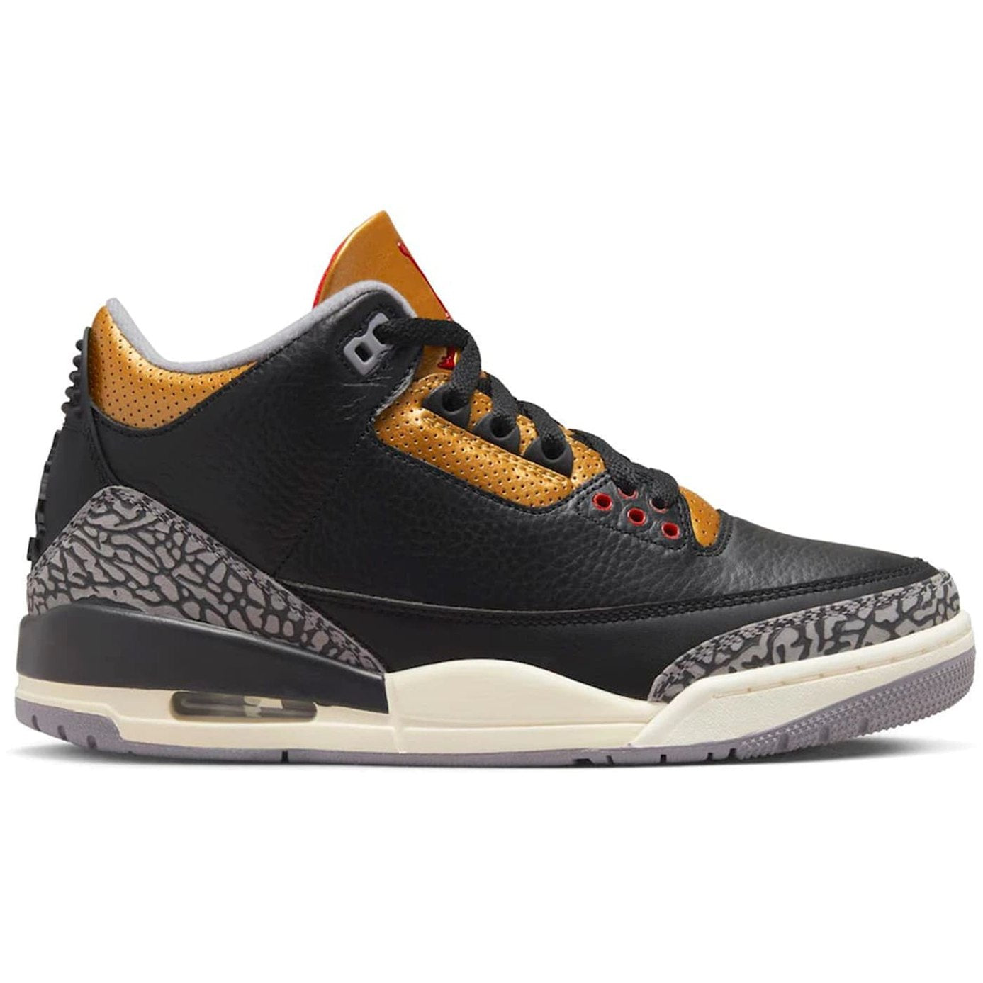 Jordan 3 Retro Black Cement Gold (W)