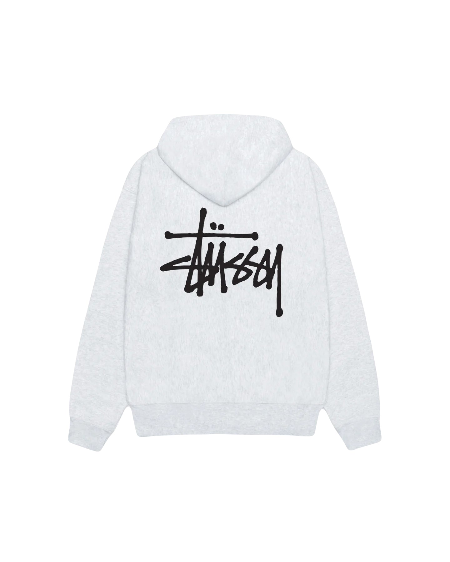 BASIC STÜSSY ZIP HOODIE ASH HEATHER