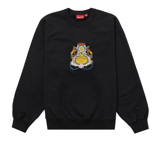 Supreme Crest Crewneck Black