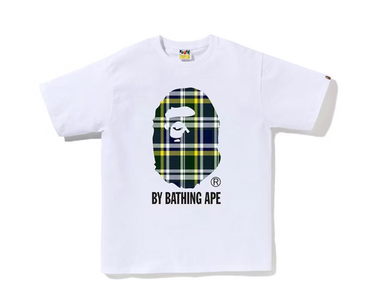 BAPE Check By Bathing Ape Tee (SS23) White Green