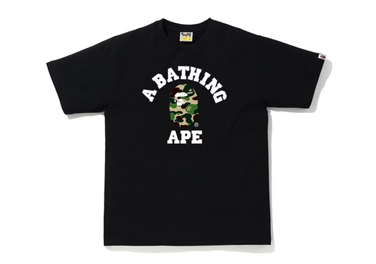 BAPE ABC Camo College Tee (SS20/SS23) Black/Green