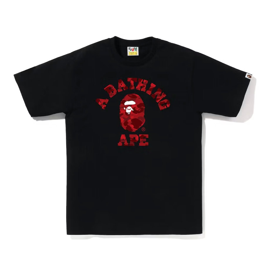 BAPE Color Camo College Tee (SS23) Black Red
