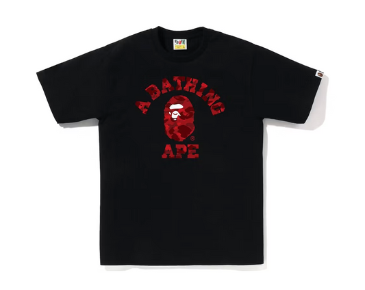 BAPE Color Camo College Tee (SS23) Black Red