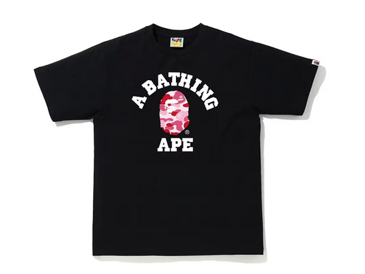 BAPE ABC Camo College Tee (SS20/SS23) Black/Pink