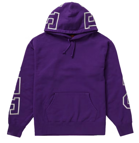 Supreme State Hooded Sweatshirt Purple