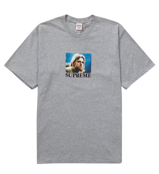 Supreme Kurt Cobain Tee Men's Heather Grey